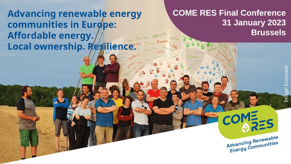 Advancing renewable energy communities in Europe: Affordable energy. Local ownership. Resilience.