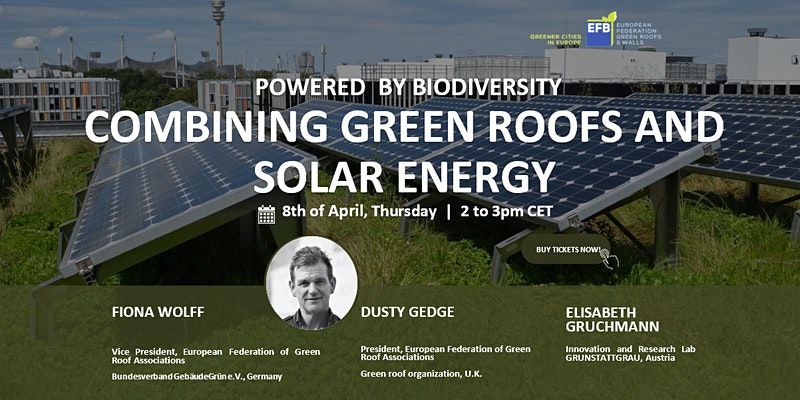 Powered by biodiversity - Combining green roofs and solar energy
