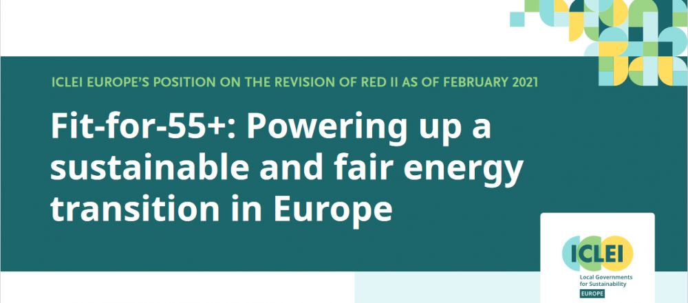 COME RES Partner ICLEI publishes position paper on the revision of REDII
